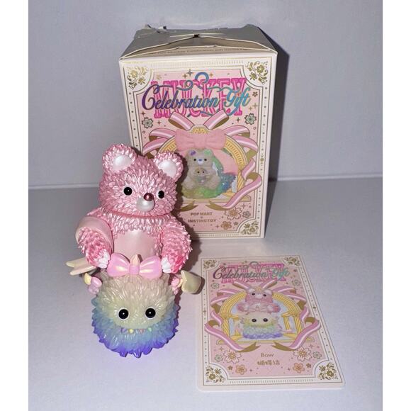 Instinctoy Muckey Celebration Gift Series Blind Box Confirmed Bow Glow In Dark - Picture 1 of 9